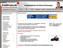 Tablet Screenshot of kredit4you.de